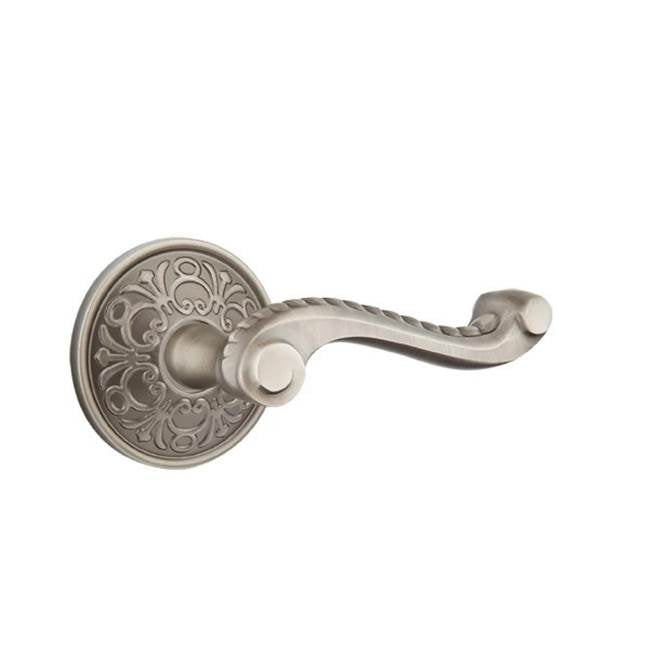 Emtek - Passage, Lancaster Rosette, Rope Lever, LH, US15A - Pewter