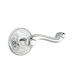 Emtek - Privacy, Lancaster Rosette, Rope Lever, LH, US26 - Polished Chrome