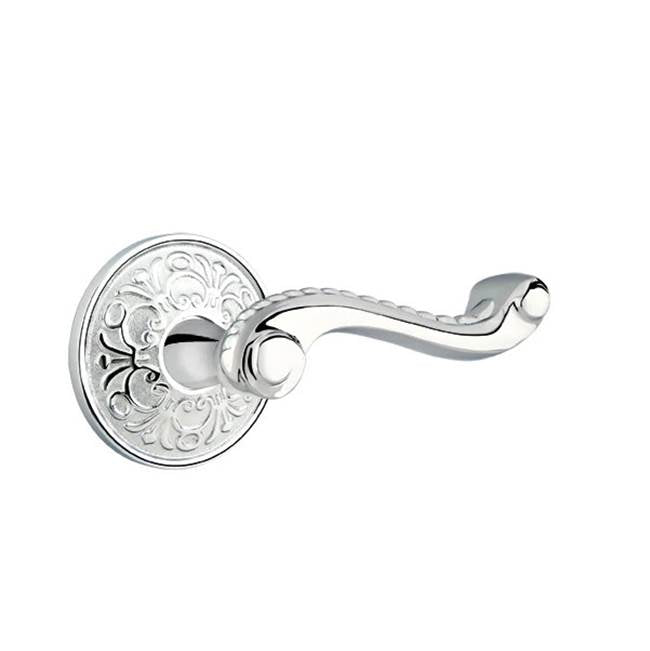 Emtek - Concealed, Privacy, Lancaster Rosette, Rope Lever, US26 - Polished Chrome