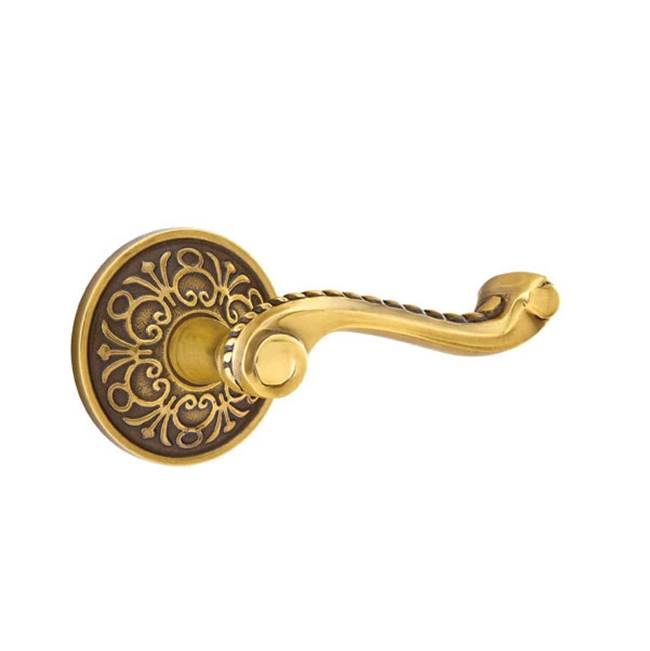 Emtek - Privacy, Lancaster Rosette, Rope Lever, RH, US7 - French Antique