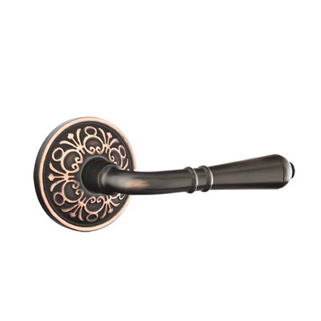 Emtek - Concealed, Privacy, Lancaster Rosette, Turino Lever, US10B - Oil Rubbed Bronze