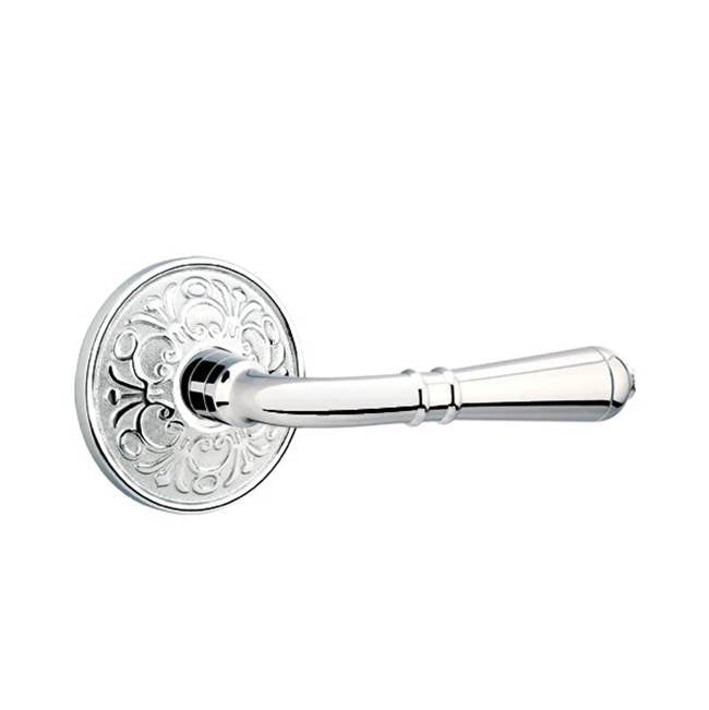 Emtek - Concealed, Passage, Lancaster Rosette, Turino Lever, US26 - Polished Chrome