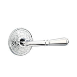 Emtek - Concealed, Privacy, Lancaster Rosette, Turino Lever, US26 - Polished Chrome