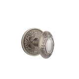Emtek - Privacy, Lancaster Rosette, Victoria Knob, US15A - Pewter