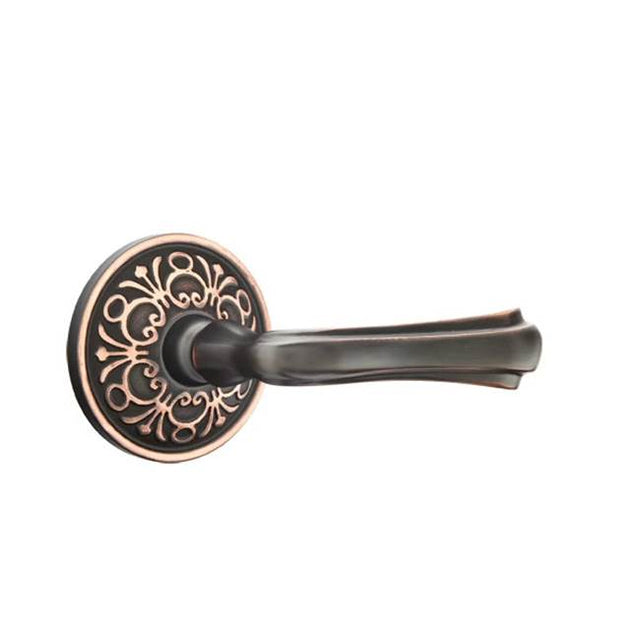 Emtek - Passage, Lancaster Rosette, Wembley Lever, RH, US10B - Oil Rubbed Bronze