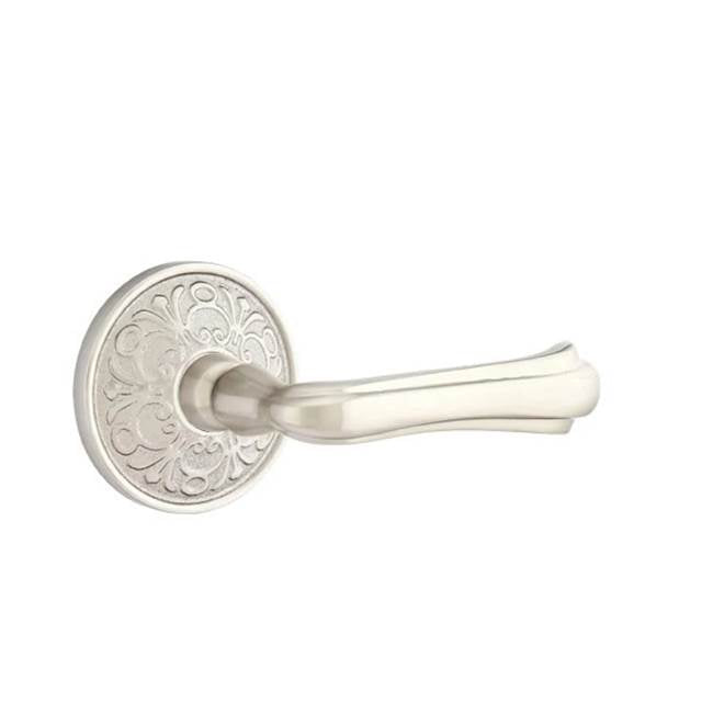 Emtek - Passage, Lancaster Rosette, Wembley Lever, RH, US15 - Satin Nickel