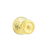 Emtek - Concealed, Passage, Lancaster Rosette, Waverly Knob, US3 Lifetime - Polished Brass
