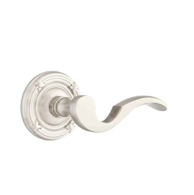 Emtek - Passage, Ribbon and Reed Rosette, Cortina Lever, RH, US15 - Satin Nickel