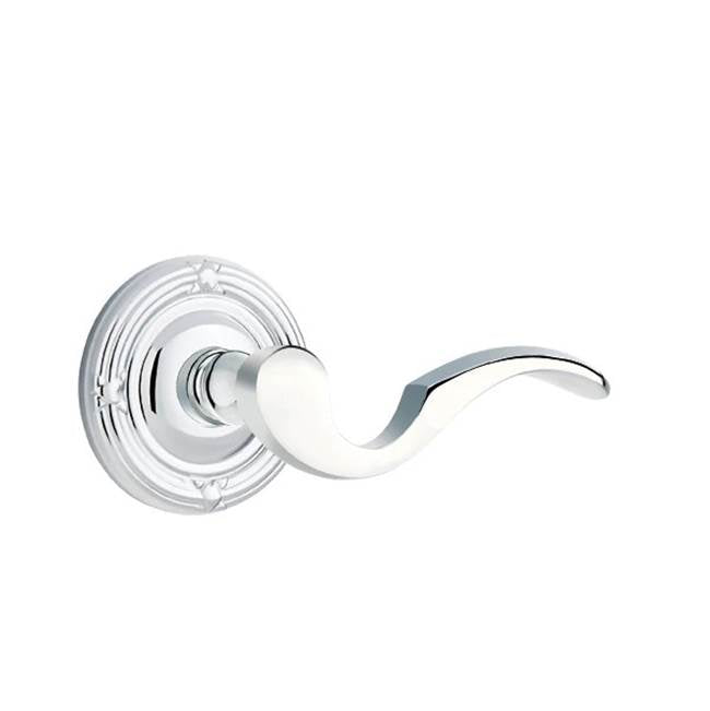 Emtek - Concealed, Passage, Ribbon and Reed Rosette, Cortina Lever, US26 - Polished Chrome