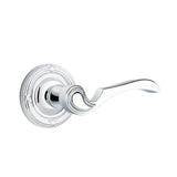 Emtek - Concealed, Privacy, Ribbon and Reed Rosette, Coventry Lever, US26 - Polished Chrome