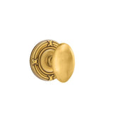Emtek - Passage, Ribbon and Reed Rosette, Egg Knob, US7 - French Antique