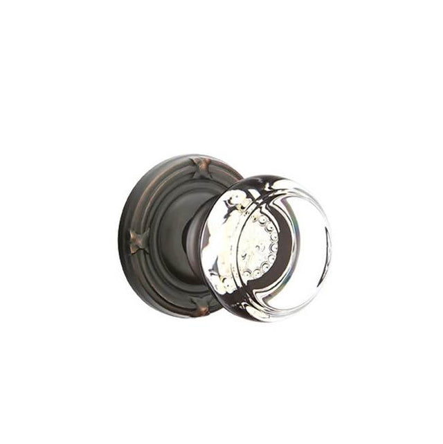 Emtek - Concealed, Passage, Ribbon and Reed Rosette, Georgetown Knob, US10B - Oil Rubbed Bronze