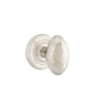 Emtek - Concealed, Passage, Ribbon and Reed Rosette, Hammered Egg Knob, US15 - Satin Nickel