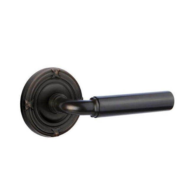 Emtek - Concealed, Passage, Ribbon and Reed Rosette, Manning Lever, US10B - Oil Rubbed Bronze