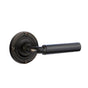 Emtek - Concealed, Passage, Ribbon and Reed Rosette, Manning Lever, US10B - Oil Rubbed Bronze