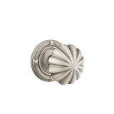 Emtek - Concealed, Passage, Ribbon and Reed Rosette, Melon Knob, US15A - Pewter