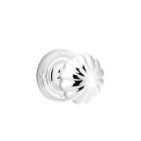 Emtek - Concealed, Passage, Ribbon and Reed Rosette, Melon Knob, US26 - Polished Chrome
