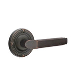 Emtek - Passage, Ribbon and Reed Rosette, Milano Lever, RH, US10B - Oil Rubbed Bronze