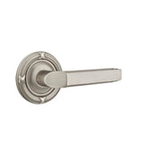 Emtek - Privacy, Ribbon and Reed Rosette, Milano Lever, RH, US15A - Pewter