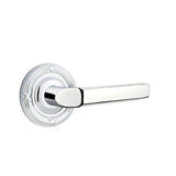 Emtek - Concealed, Passage, Ribbon and Reed Rosette, Milano Lever, US26 - Polished Chrome