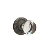 Emtek - Dummy, Ribbon and Reed Rosette, Providence Crystal Knob, US10B - Oil Rubbed Bronze