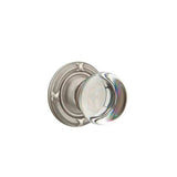 Emtek - Dummy, Ribbon and Reed Rosette, Providence Crystal Knob, US15A - Pewter