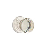 Emtek - Dummy, Ribbon and Reed Rosette, Providence Crystal Knob, US15 - Satin Nickel