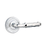 Emtek - Dummy, Ribbon and Reed Rosette, Ribbon and Reed Lever, US26 - Polished Chrome