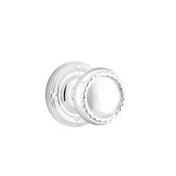 Emtek - Dummy, Ribbon and Reed Rosette, Rope Knob, US26 - Polished Chrome