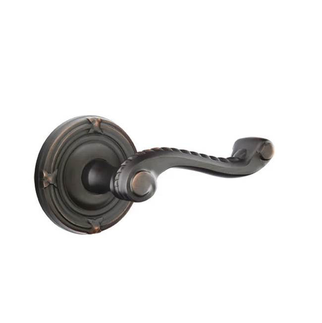 Emtek - Passage, Ribbon and Reed Rosette, Rope Lever, LH, US10B - Oil Rubbed Bronze