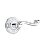Emtek - Privacy, Ribbon and Reed Rosette, Rope Lever, RH, US26 - Polished Chrome