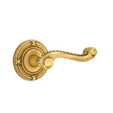 Emtek - Privacy, Ribbon and Reed Rosette, Rope Lever, RH, US7 - French Antique