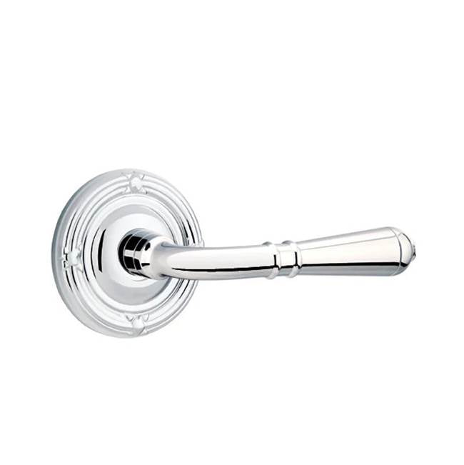 Emtek - Passage, Ribbon and Reed Rosette, Turino Lever, RH, US26 - Polished Chrome
