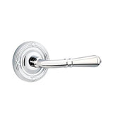Emtek - Concealed, Privacy, Ribbon and Reed Rosette, Turino Lever, US26 - Polished Chrome