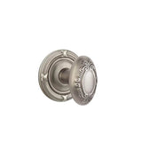 Emtek - Concealed, Privacy, Ribbon and Reed Rosette, Victoria Knob, US15A - Pewter