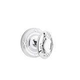 Emtek - Dummy, Ribbon and Reed Rosette, Victoria Knob, US26 - Polished Chrome