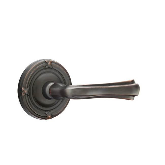 Emtek - Dummy, Ribbon and Reed Rosette, Wembley Lever, US10B - Oil Rubbed Bronze