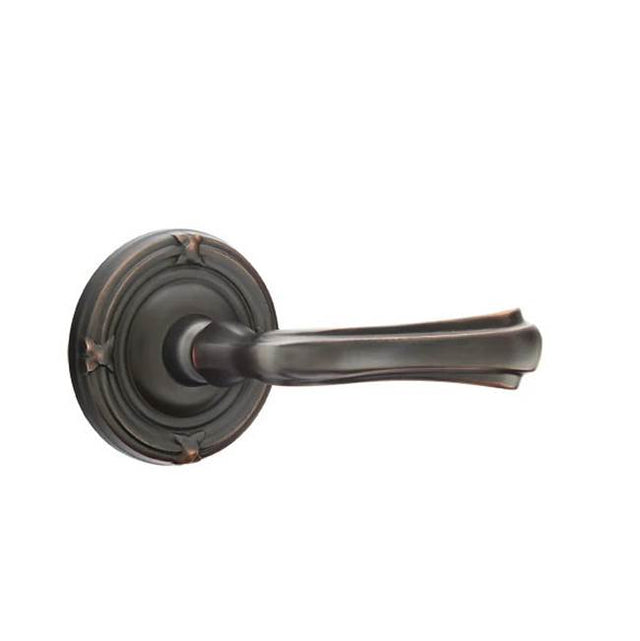 Emtek - Dummy, Ribbon and Reed Rosette, Wembley Lever, US10B - Oil Rubbed Bronze