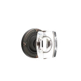Emtek - Privacy, Ribbon and Reed Rosette, Windsor Crystal Knob, US10B - Oil Rubbed Bronze