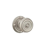 Emtek - Concealed, Privacy, Ribbon and Reed Rosette, Waverly Knob, US15A - Pewter
