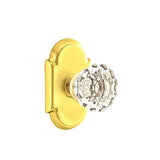 Emtek - Passage, No.8 Rosette, Astoria Crystal Knob, US3 Lifetime - Polished Brass
