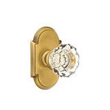 Emtek - Concealed, Passage, No.8 Rosette, Astoria Clear Knob, US7 - French Antique