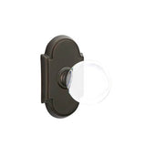 Emtek - Passage, No.8 Rosette, Bristol Crystal Knob, US10B - Oil Rubbed Bronze