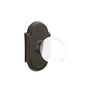 Emtek - Passage, No.8 Rosette, Bristol Crystal Knob, US10B - Oil Rubbed Bronze