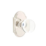 Emtek - Passage, No.8 Rosette, Bristol Crystal Knob, US14 - Polished Nickel
