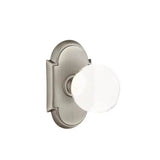 Emtek - Passage, No.8 Rosette, Bristol Crystal Knob, US15A - Pewter