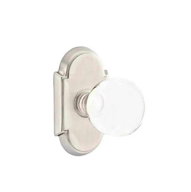 Emtek - Concealed, Privacy, No.8 Rosette, Bristol Knob, US15 - Satin Nickel