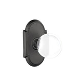 Emtek - Concealed, Privacy, No.8 Rosette, Bristol Knob, US19 - Flat Black