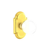 Emtek - Concealed, Privacy, No.8 Rosette, Bristol Knob, US3 Lifetime - Polished Brass