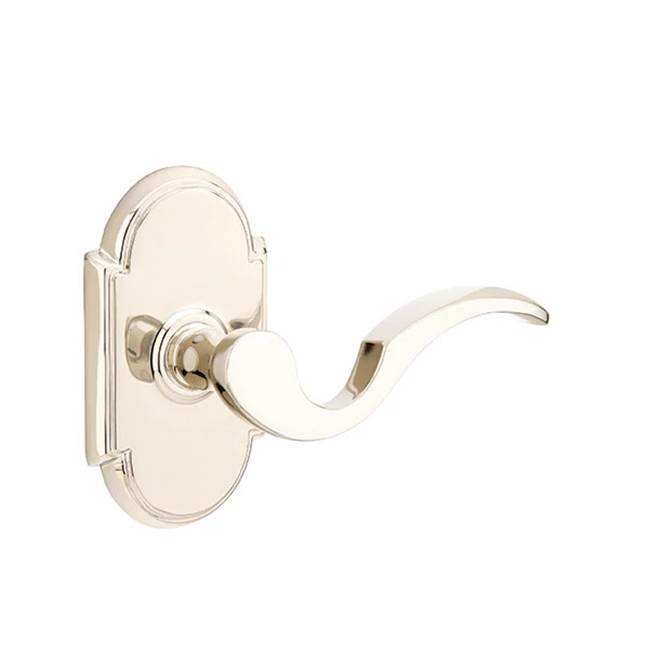 Emtek - Passage, No.8 Rosette, Cortina Lever, LH, US14 - Polished Nickel
